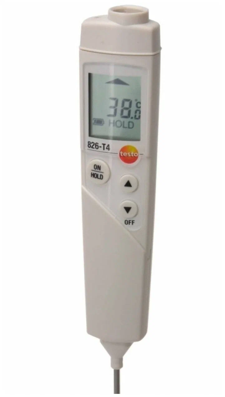 Картинки и фото Testo 826-T4 инфракрасный термометр с лазерным целеуказателем и проникающим пищевым зондом (оптика 6:1)