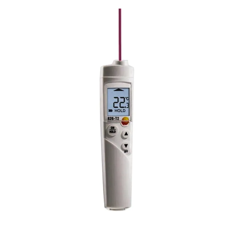 Картинки и фото Testo 826-T2 инфракрасный термометр для пищевого сектора с лазерным целеуказателем (оптика 6:1)