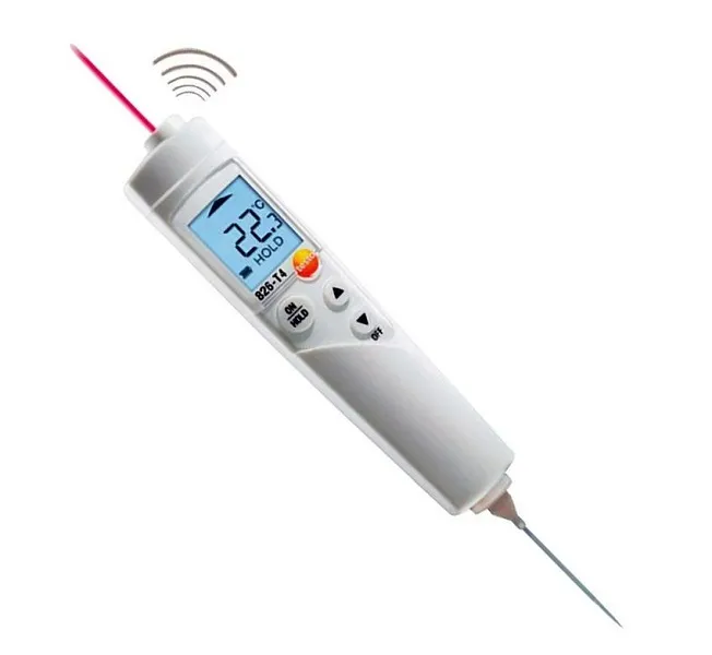 Картинки и фото Testo 826-T4 инфракрасный термометр с лазерным целеуказателем и проникающим пищевым зондом (оптика 6:1)