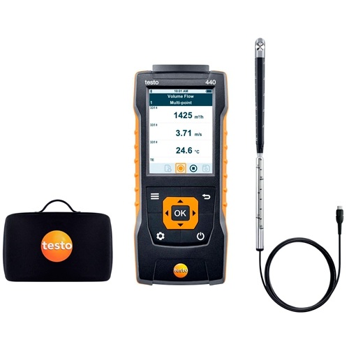 Комплект Testo 440 с крыльчаткой 16 мм и кейсом