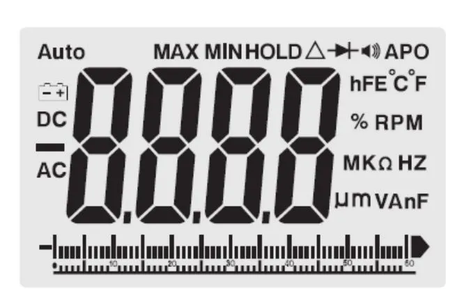 Индикация дисплея DT-9931