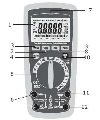 Элементы управления DT-9969