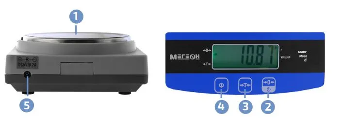 Внешний вид и элементы управления МЕГЕОН 50103k