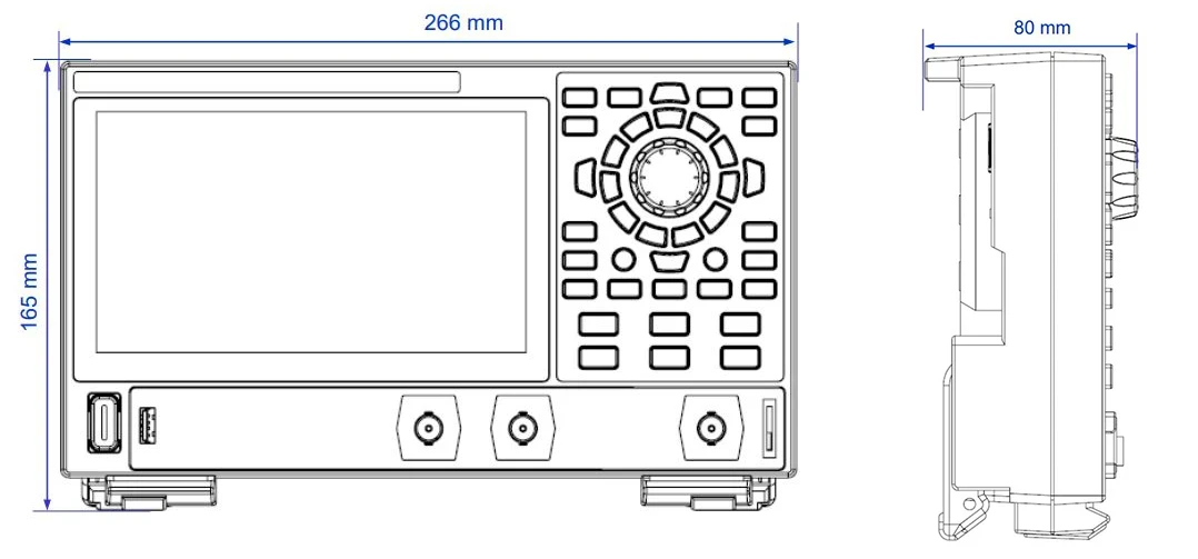 Габаритные размеры RIGOL DG900 Pro