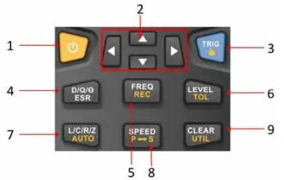 Кнопки управления UNI-T UT622C
