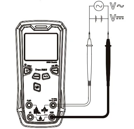 Измерение переменного и постоянного напряжения RGK DM-25