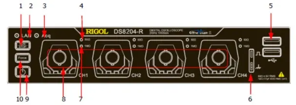 Устройство передней патели RIGOL DS8204-R